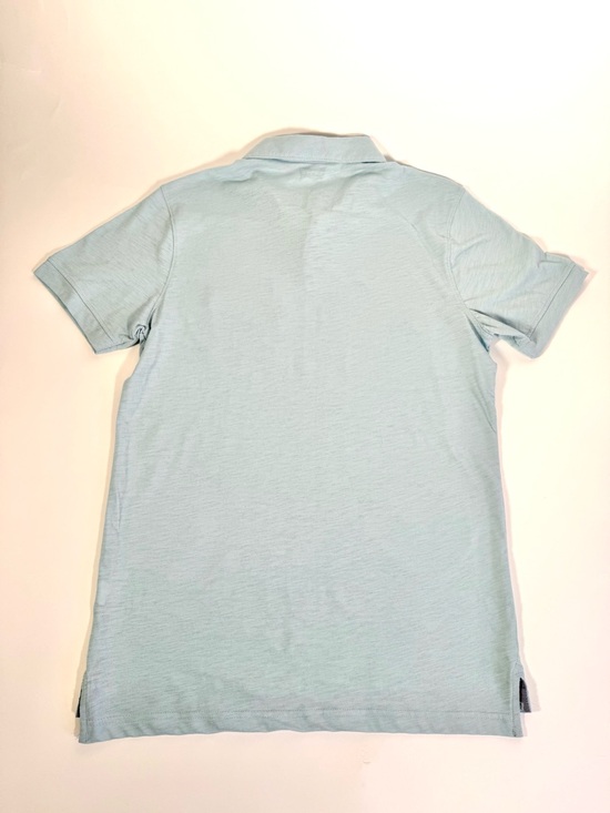 Levi's Light Blue Red Tab Pocket Slub Polo Neo-Prep Coastal Preppy Minimalist - Picture 10 of 10